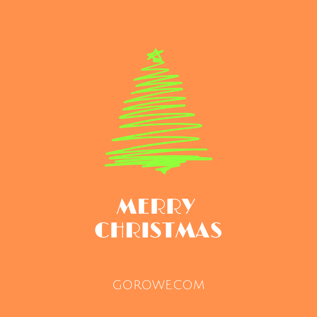 Green Minimalist Merry Christmas Instagram Post